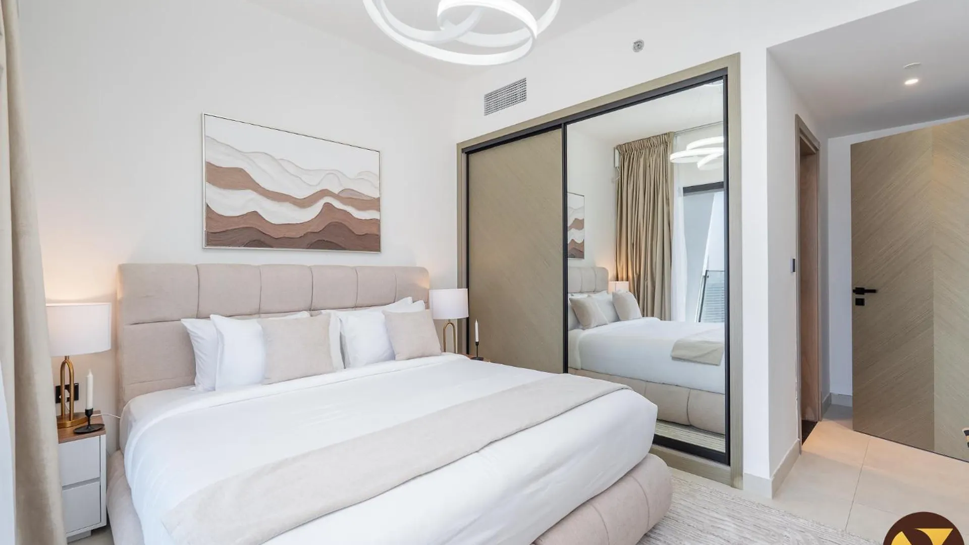 Vogue Spacious Brand New Three Bedroom Located Binghatti Creek, Smart Home With Creek Harbour View & Big Balcony 迪拜 0*,