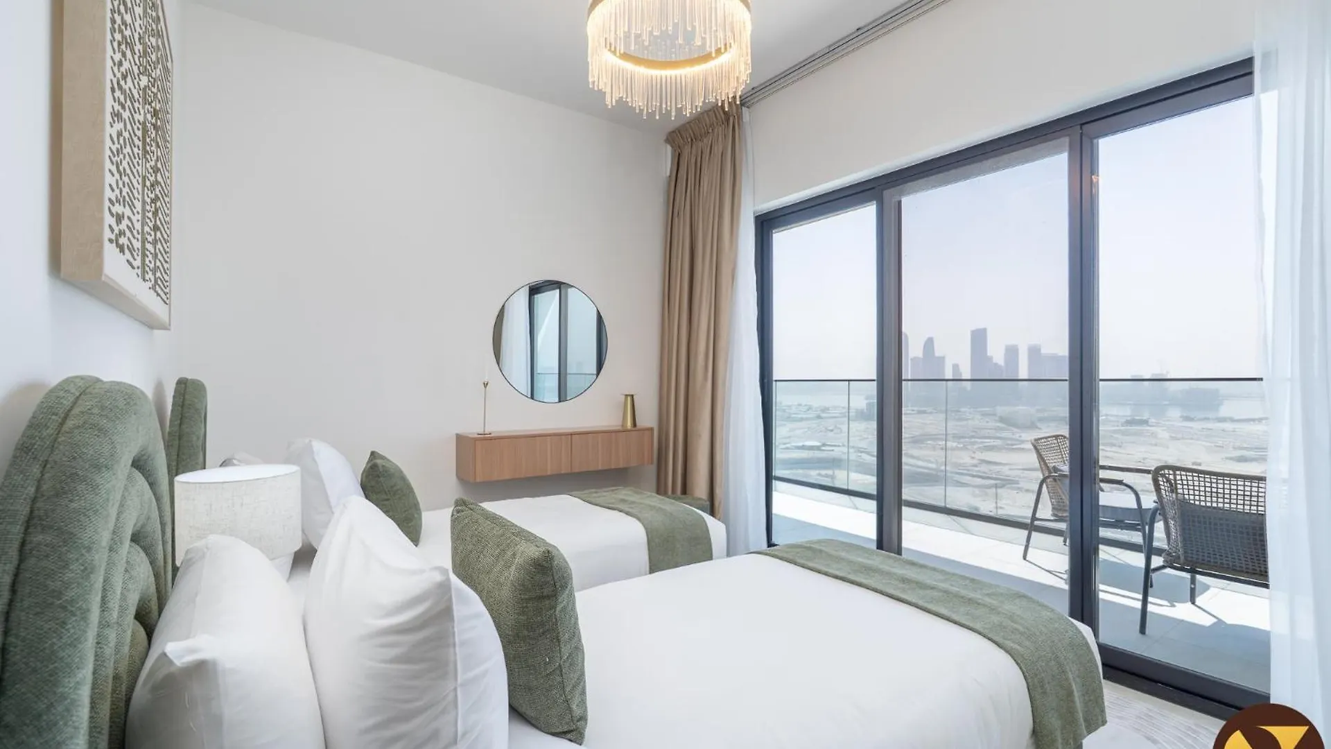 公寓 Vogue Spacious Brand New Three Bedroom Located Binghatti Creek, Smart Home With Creek Harbour View & Big Balcony 迪拜